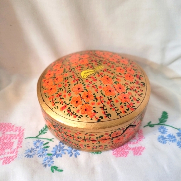 4/$26 Boho Wooden Painted Coaster Set with Box - Picture 2 of 8